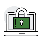Lock and Laptop Icon
